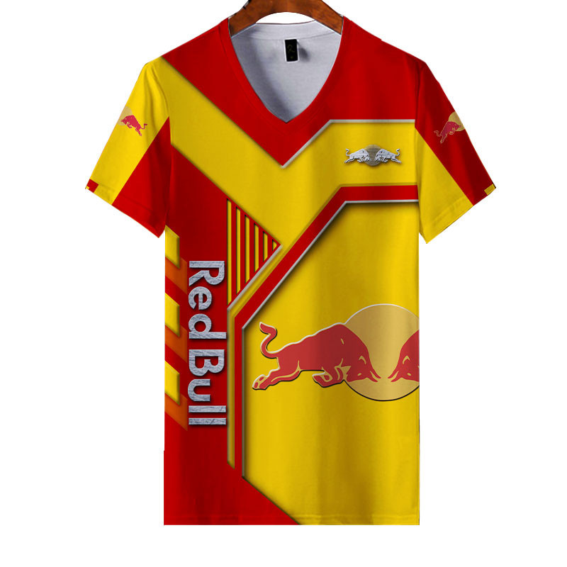 Sportswearmerch Red Bull Personalized Fashion V-neck Women T-shirt For Fan
