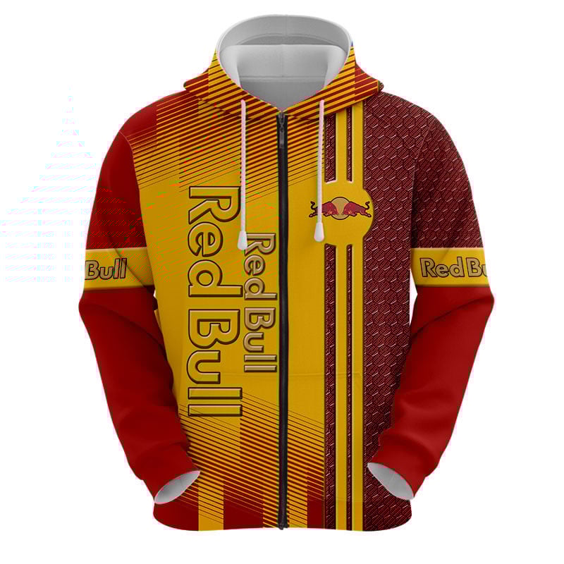 Sportswearmerch Red Bull Personalized Fashion Zip Hoodie For Fan
