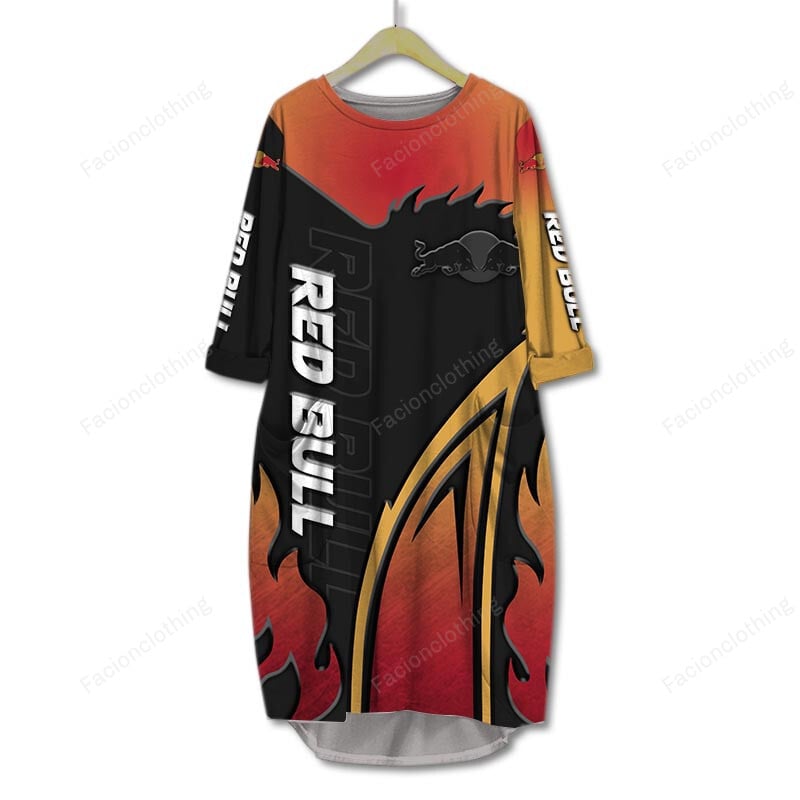 Sportswearmerch Red Bull Personalized Pocket Dress For Fan