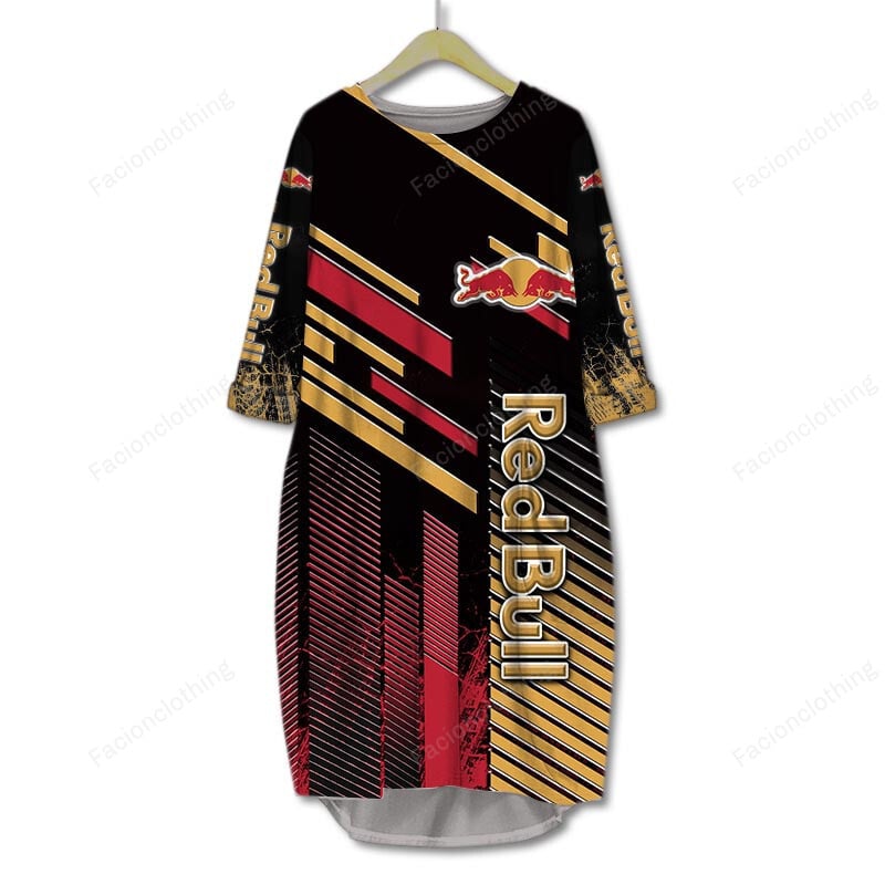 Sportswearmerch Red Bull Personalized Pocket Dress For Fan