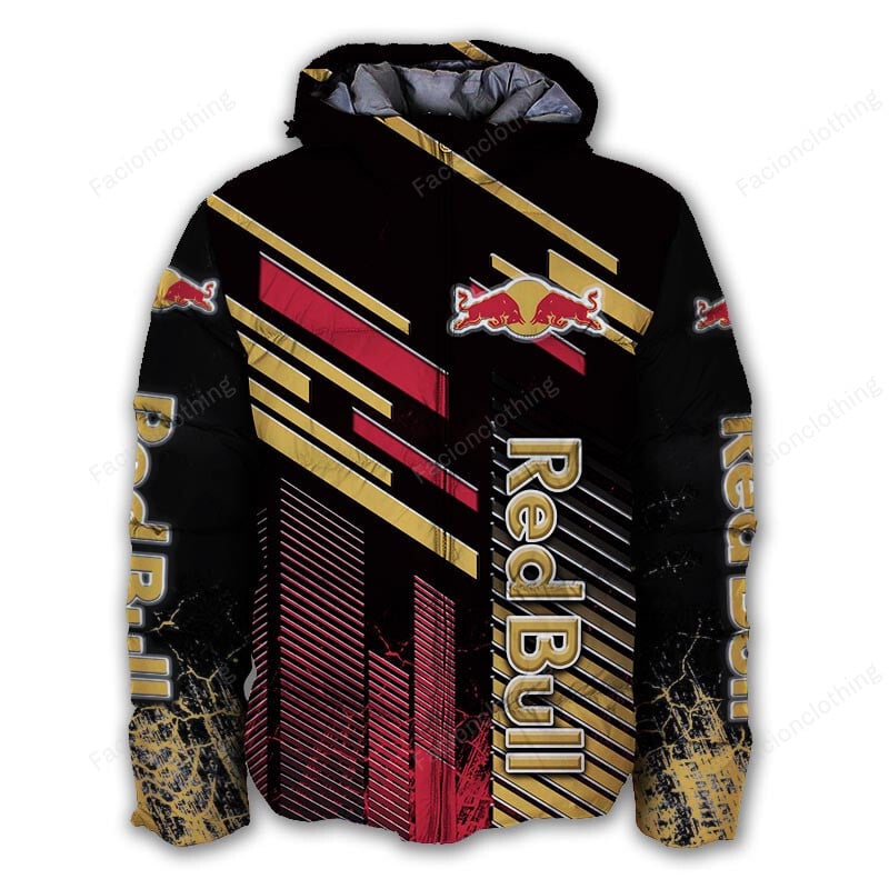 Sportswearmerch Red Bull Personalized Puffer Jacket For Fan