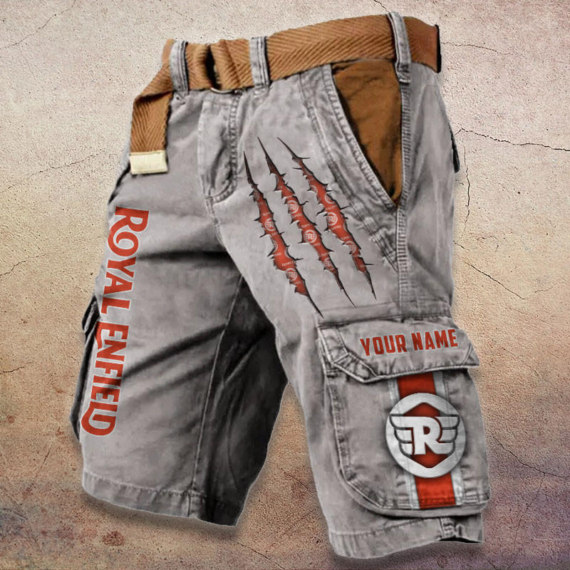 Sportswearmerch Royal Enfield Motorcycle Denim Short For Fan