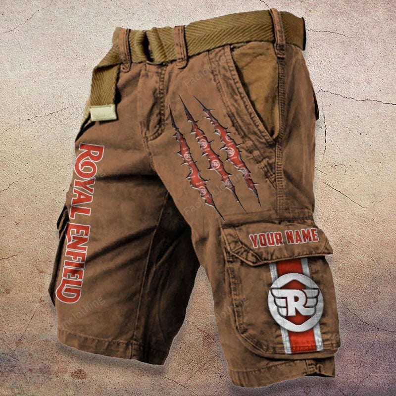 Sportswearmerch Royal Enfield Motorcycle Denim Short For Fan