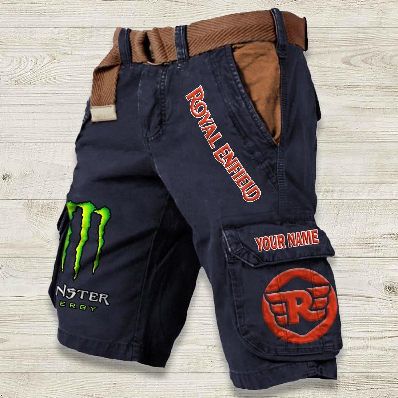 Sportswearmerch Royal Enfield Motorcycle Denim Short For Fan