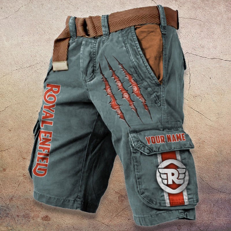 Sportswearmerch Royal Enfield Motorcycle Denim Short For Fan