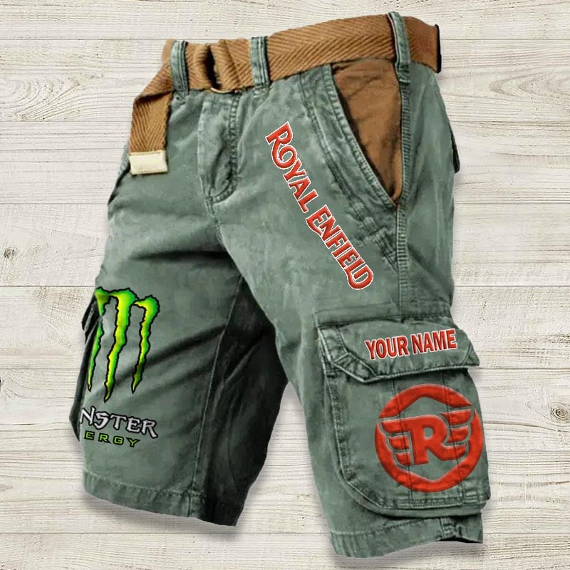 Sportswearmerch Royal Enfield Motorcycle Denim Short For Fan