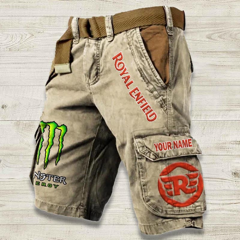 Sportswearmerch Royal Enfield Motorcycle Denim Short For Fan