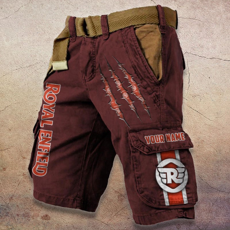 Sportswearmerch Royal Enfield Motorcycle Denim Short For Fan
