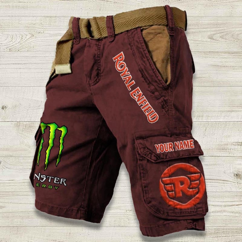 Sportswearmerch Royal Enfield Motorcycle Denim Short For Fan