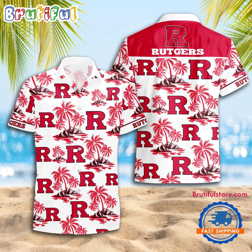 Sportswearmerch Rutgers Scarlet Knights NCAA Summer Personalized Hawaiian Shirt For Fan