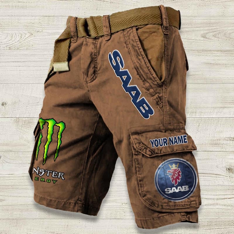 Sportswearmerch Saab Car Denim Short For Fan