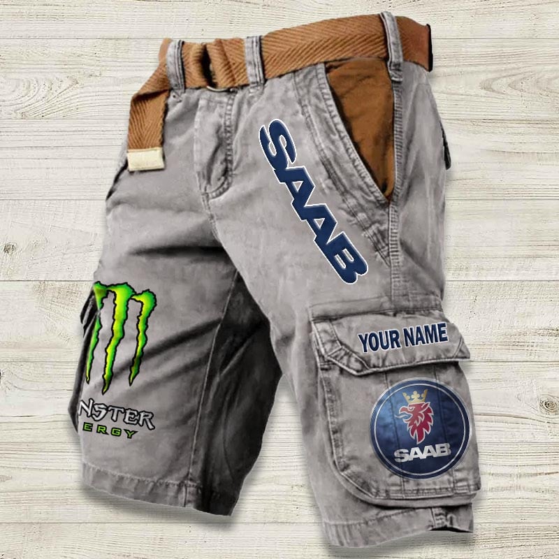 Sportswearmerch Saab Car Denim Short For Fan