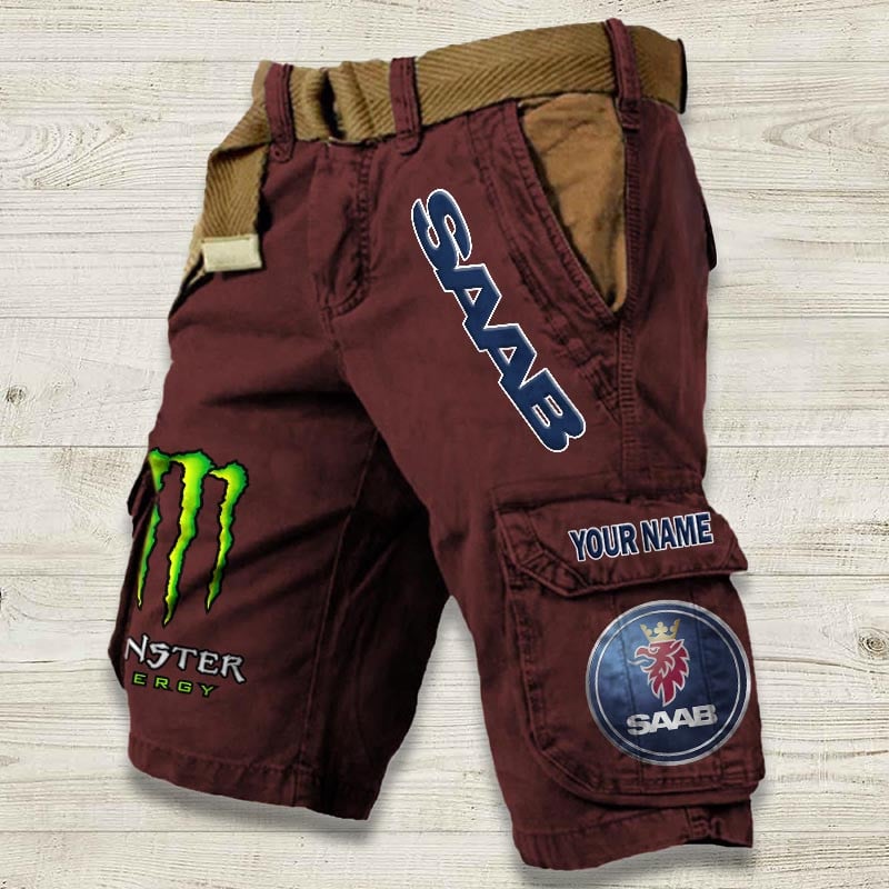 Sportswearmerch Saab Car Denim Short For Fan