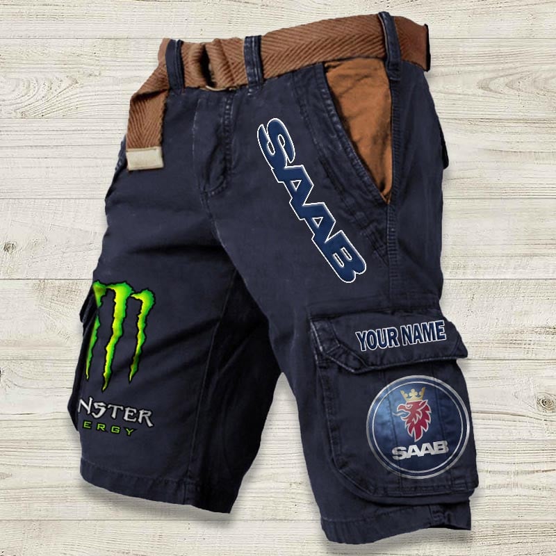Sportswearmerch Saab Car Denim Short For Fan