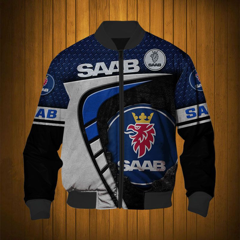 Sportswearmerch Saab Car Personalized Fashion Bomber Jacket For Fan