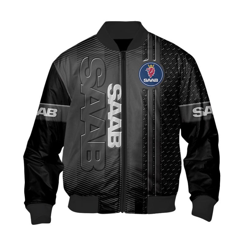 Sportswearmerch Saab Car Personalized Fashion Bomber Jacket For Fan
