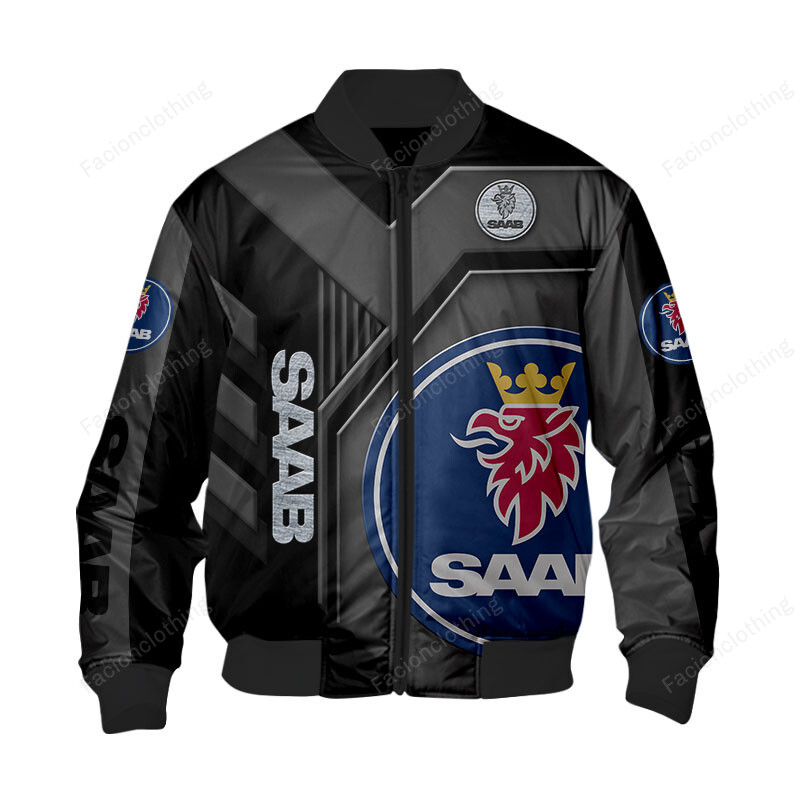 Sportswearmerch Saab Car Personalized Fashion Bomber Jacket For Fan