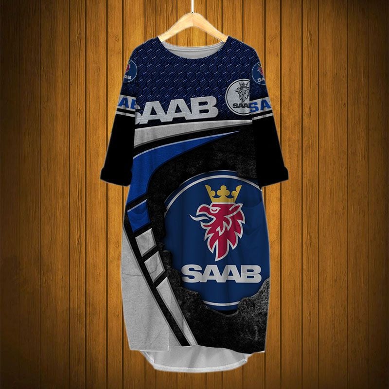 Sportswearmerch Saab Car Personalized Fashion Pocket Dress For Fan