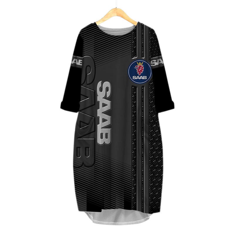Sportswearmerch Saab Car Personalized Fashion Pocket Dress For Fan
