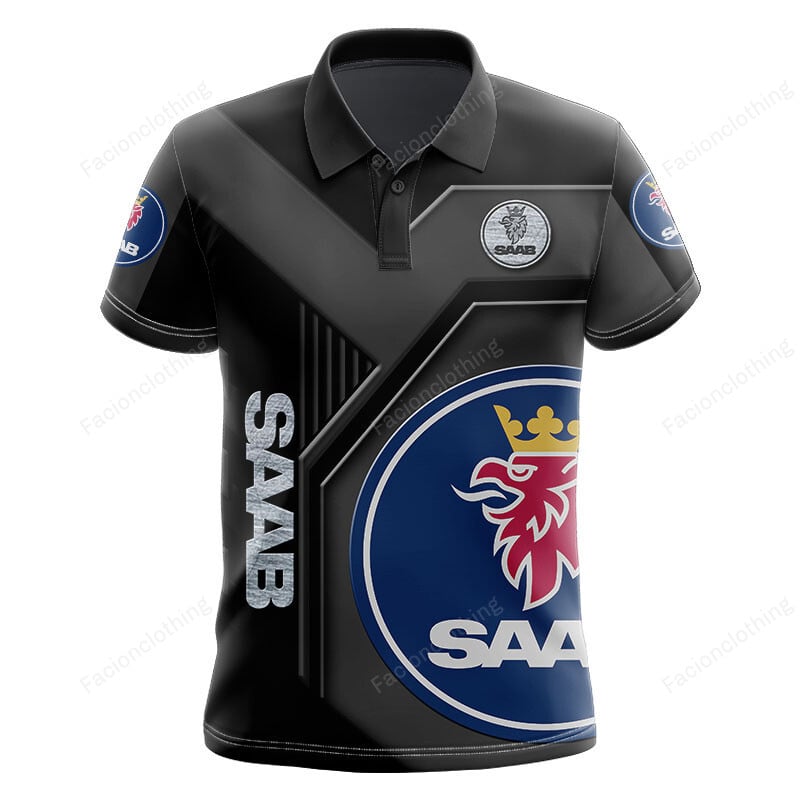 Sportswearmerch Saab Car Personalized Fashion Polo Shirt For Fan