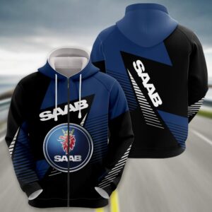 Sportswearmerch Saab Car Zip Hoodie For Fan