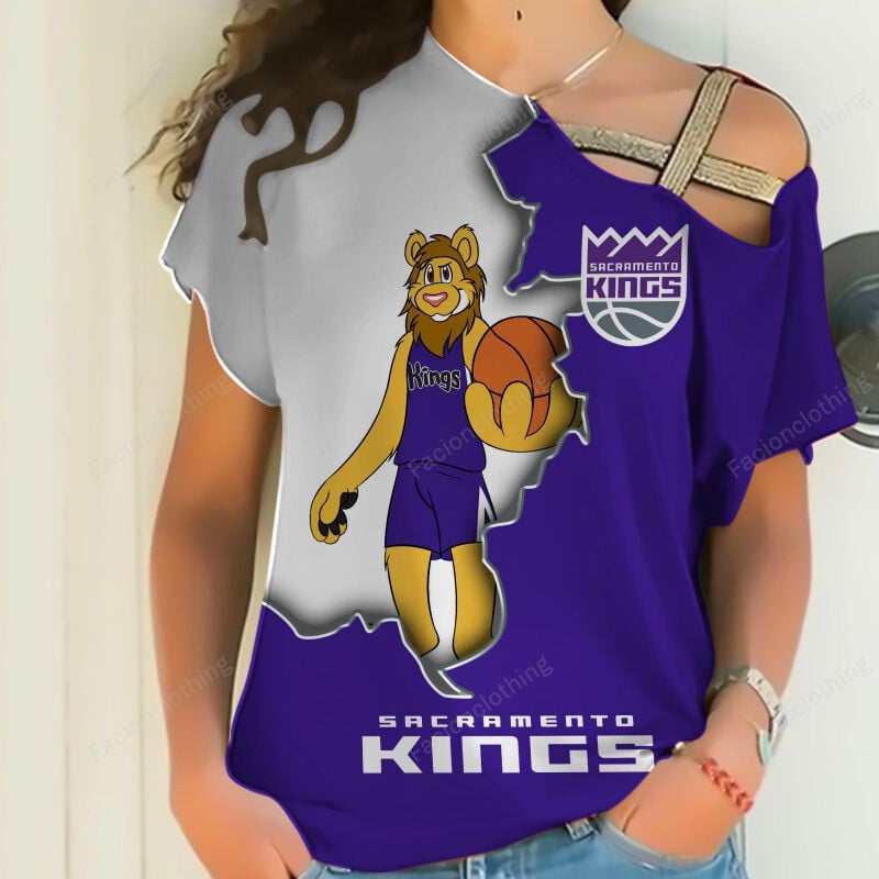 Sportswearmerch Sacramento Kings NBA Personalized Strapless Short Sleeve For Fan
