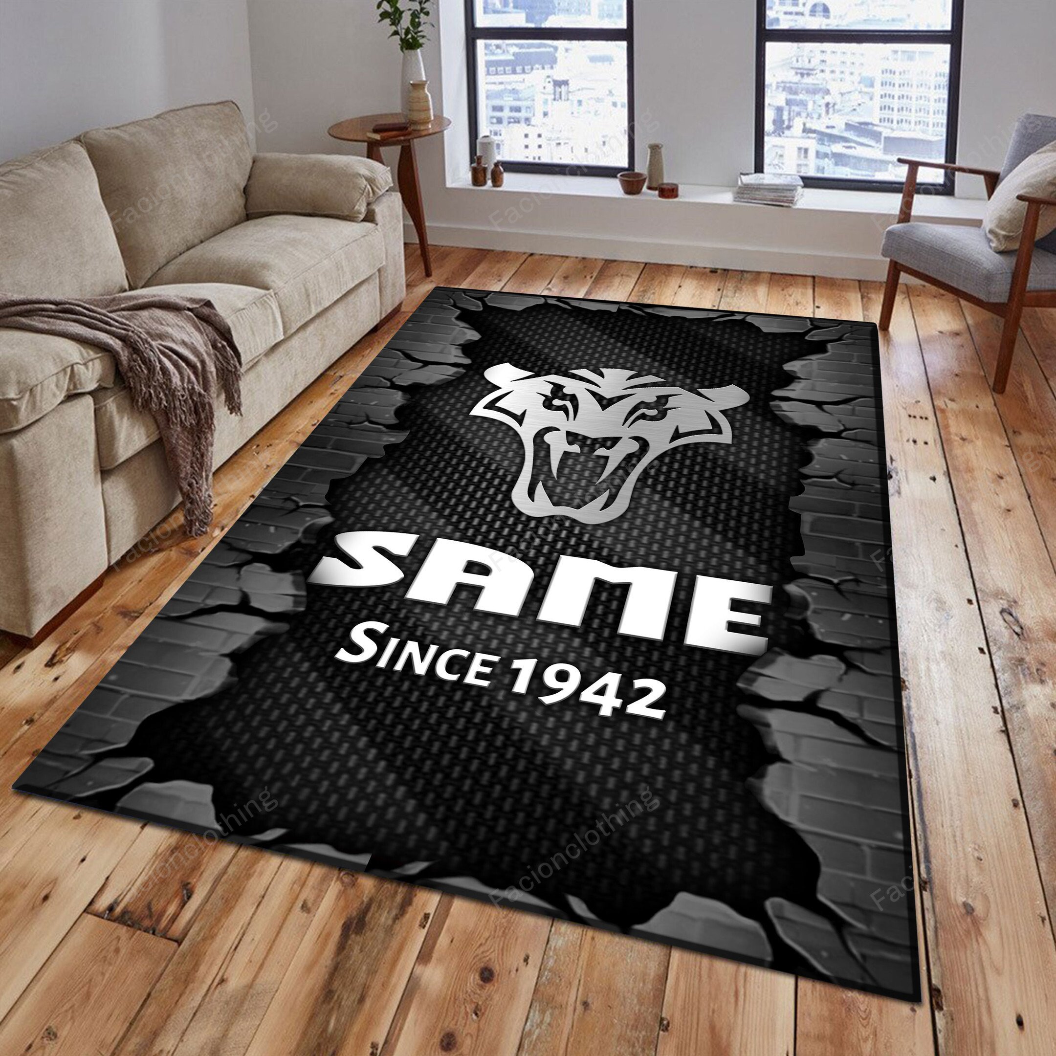 Sportswearmerch Same Tractor Personalized Rug For Fan