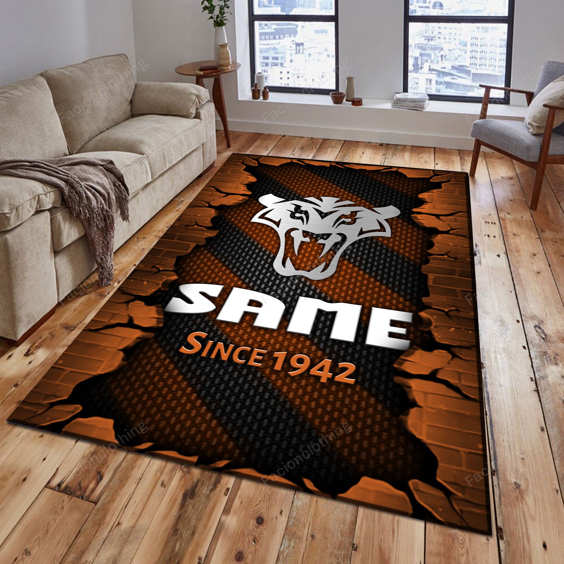 Sportswearmerch Same Tractor Personalized Rug For Fan