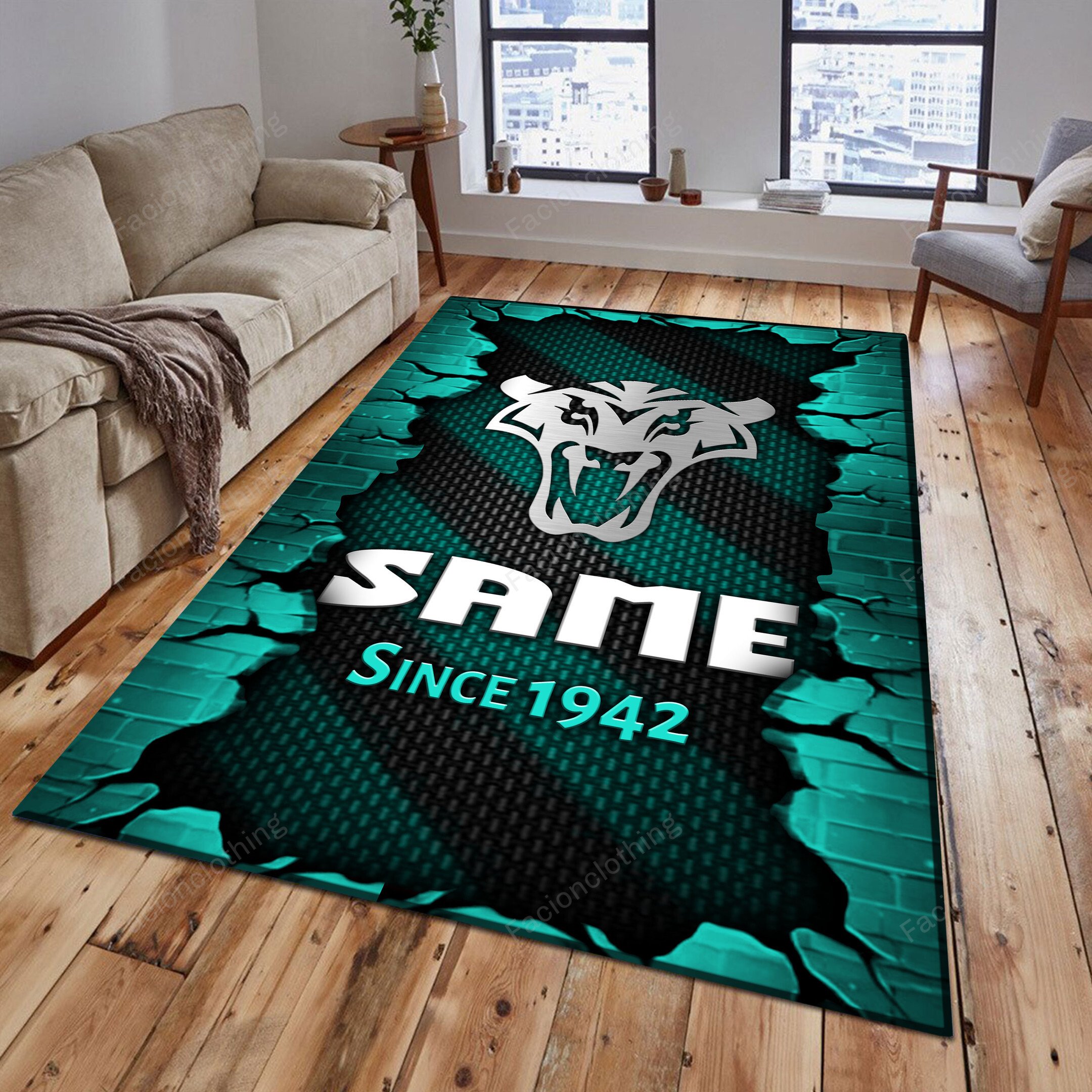 Sportswearmerch Same Tractor Personalized Rug For Fan