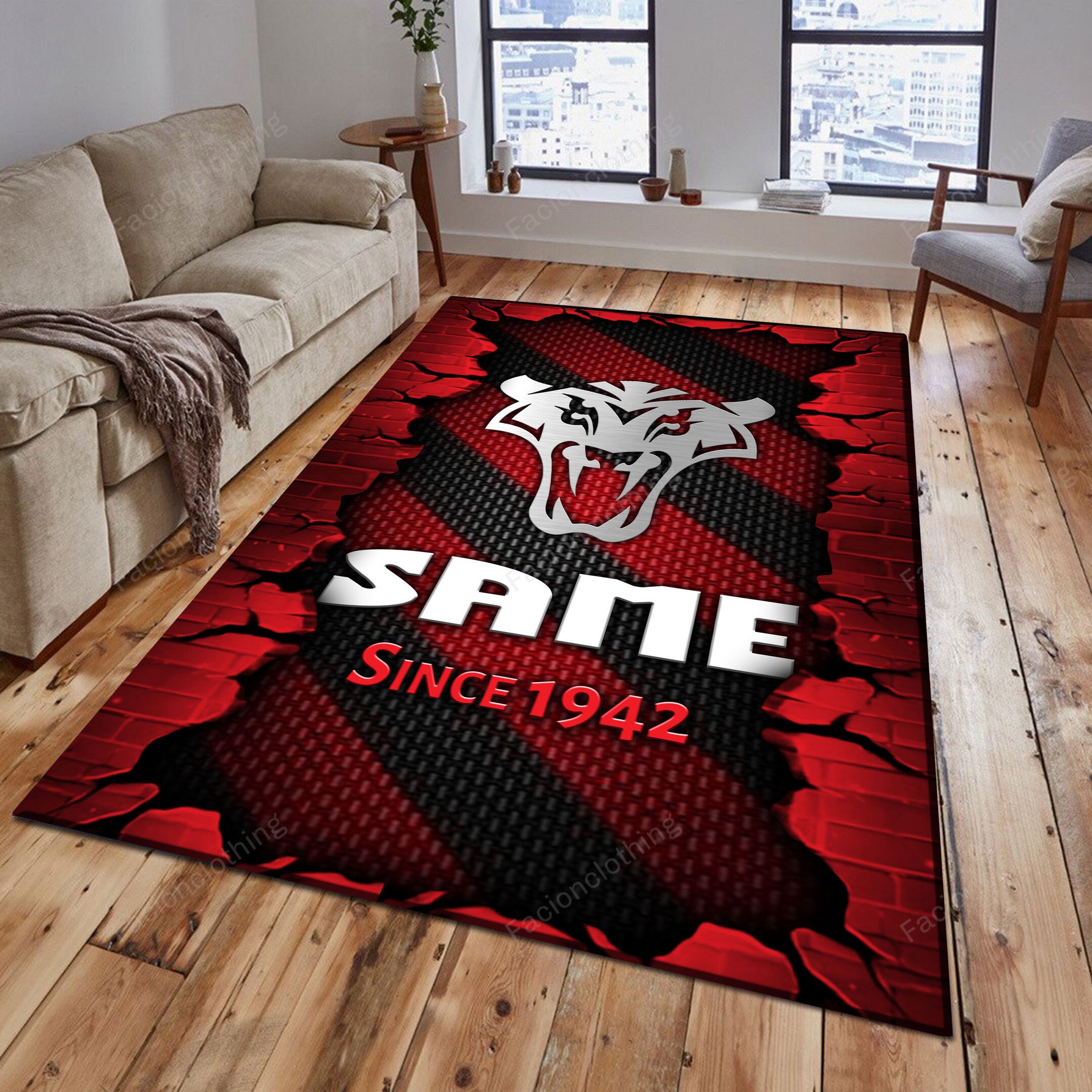 Sportswearmerch Same Tractor Personalized Rug For Fan