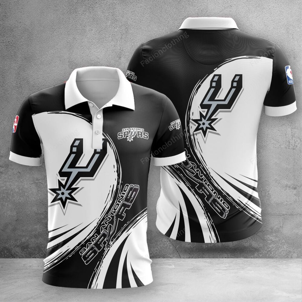 Sportswearmerch San Antonio Spurs NBA Personalized Polo Shirt For Fan