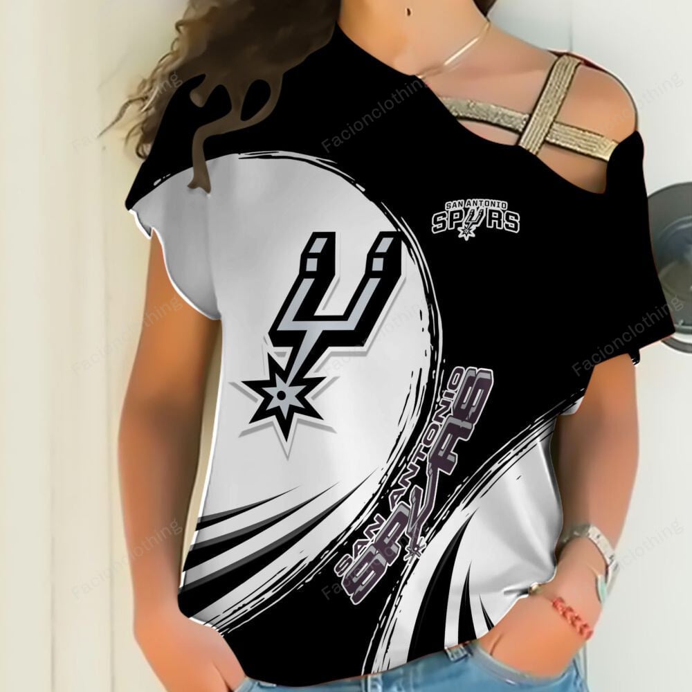 Sportswearmerch San Antonio Spurs NBA Personalized Strapless Short Sleeve For Fan