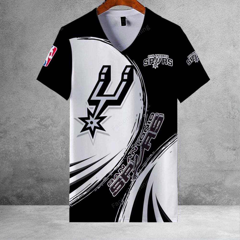 Sportswearmerch San Antonio Spurs NBA Personalized V-neck Women For Fan