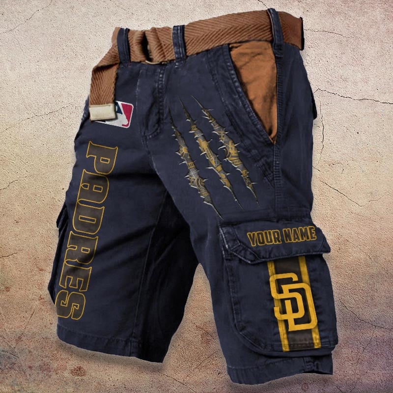 Sportswearmerch San Diego Padres MLB Denim Short For Fan