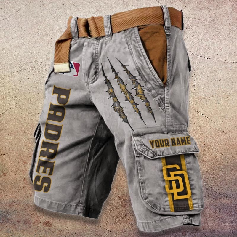 Sportswearmerch San Diego Padres MLB Denim Short For Fan