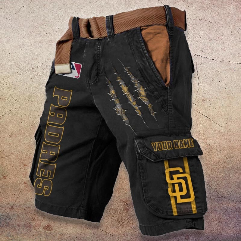 Sportswearmerch San Diego Padres MLB Denim Short For Fan