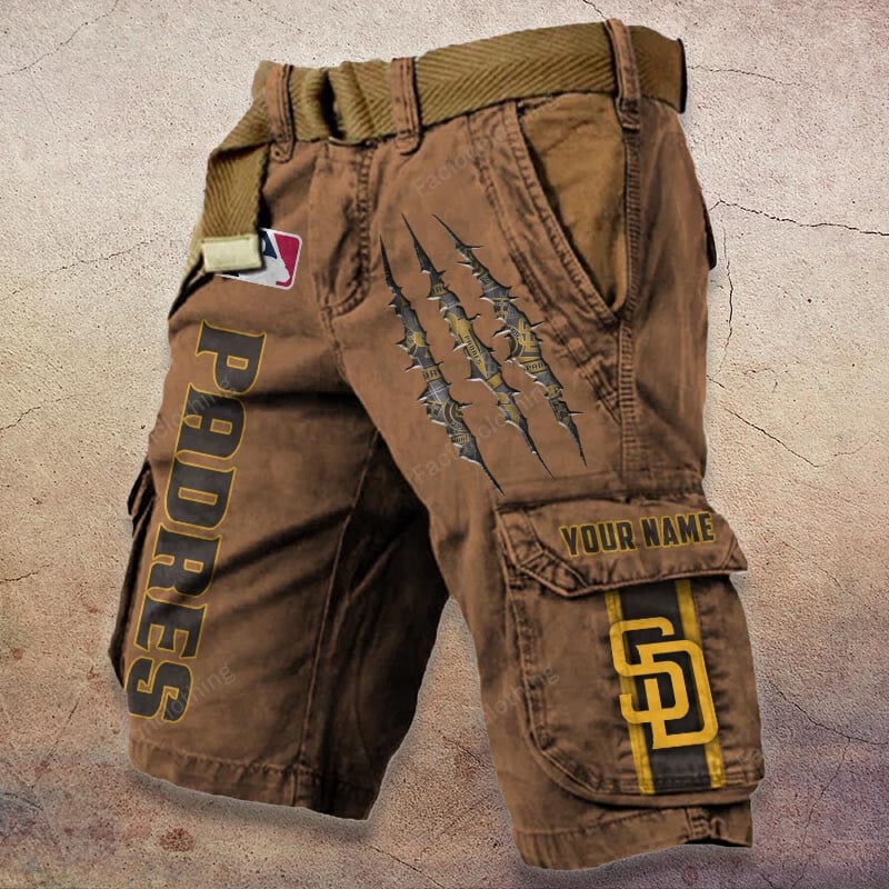 Sportswearmerch San Diego Padres MLB Denim Short For Fan