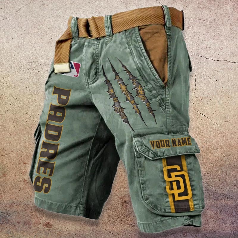 Sportswearmerch San Diego Padres MLB Denim Short For Fan