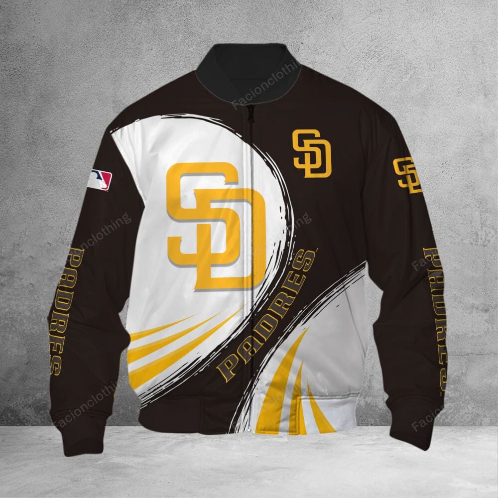 Sportswearmerch San Diego Padres MLB Personalized Bomber Jacket For Fan