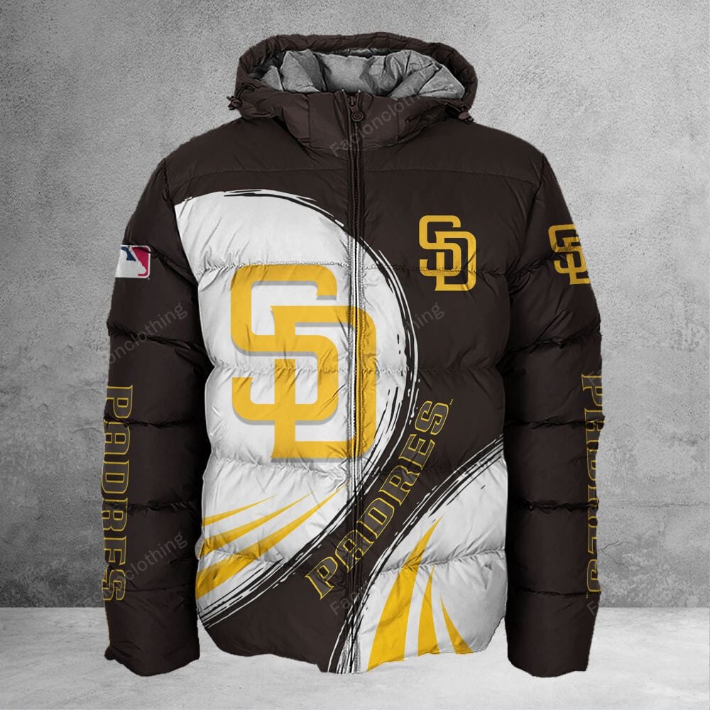 Sportswearmerch San Diego Padres MLB Personalized Puffer Jacket For Fan