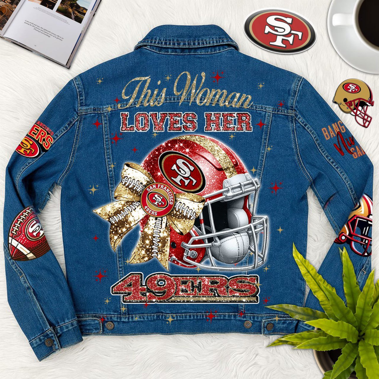 Sportswearmerch San Francisco 49ers Denim Jacket Gift For Fans