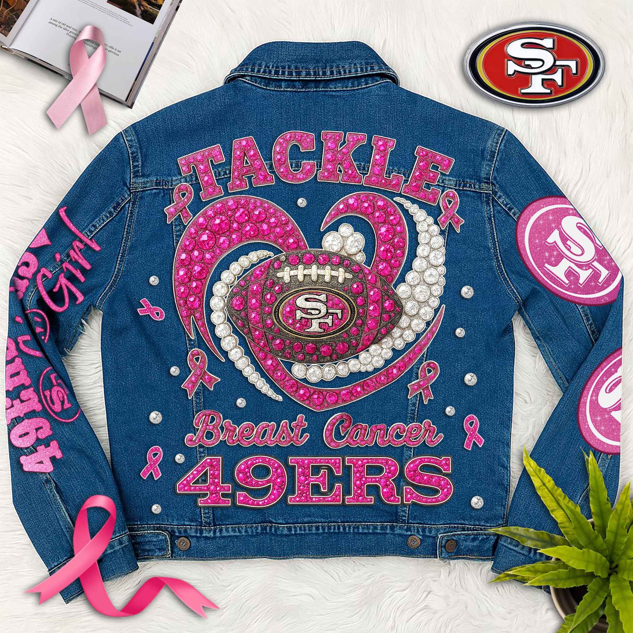 Sportswearmerch San Francisco 49ers Denim Jacket Gift For Fans