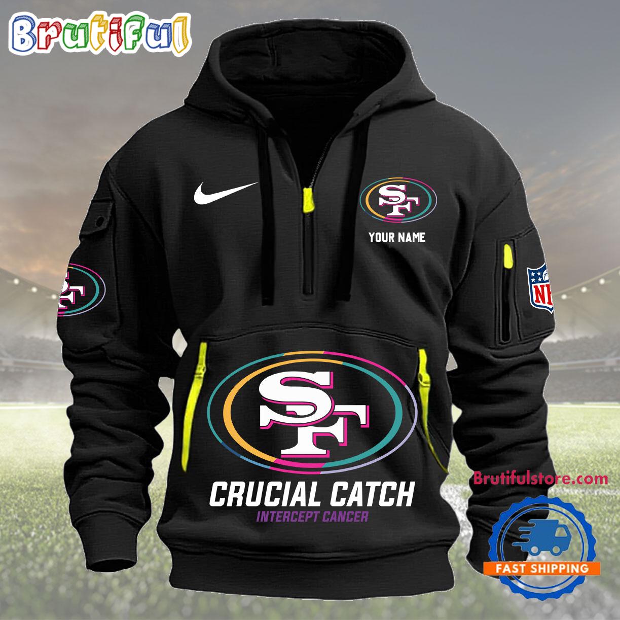 Sportswearmerch San Francisco 49ers NFL 2024 Crucial Catch New Hoodie For Fan