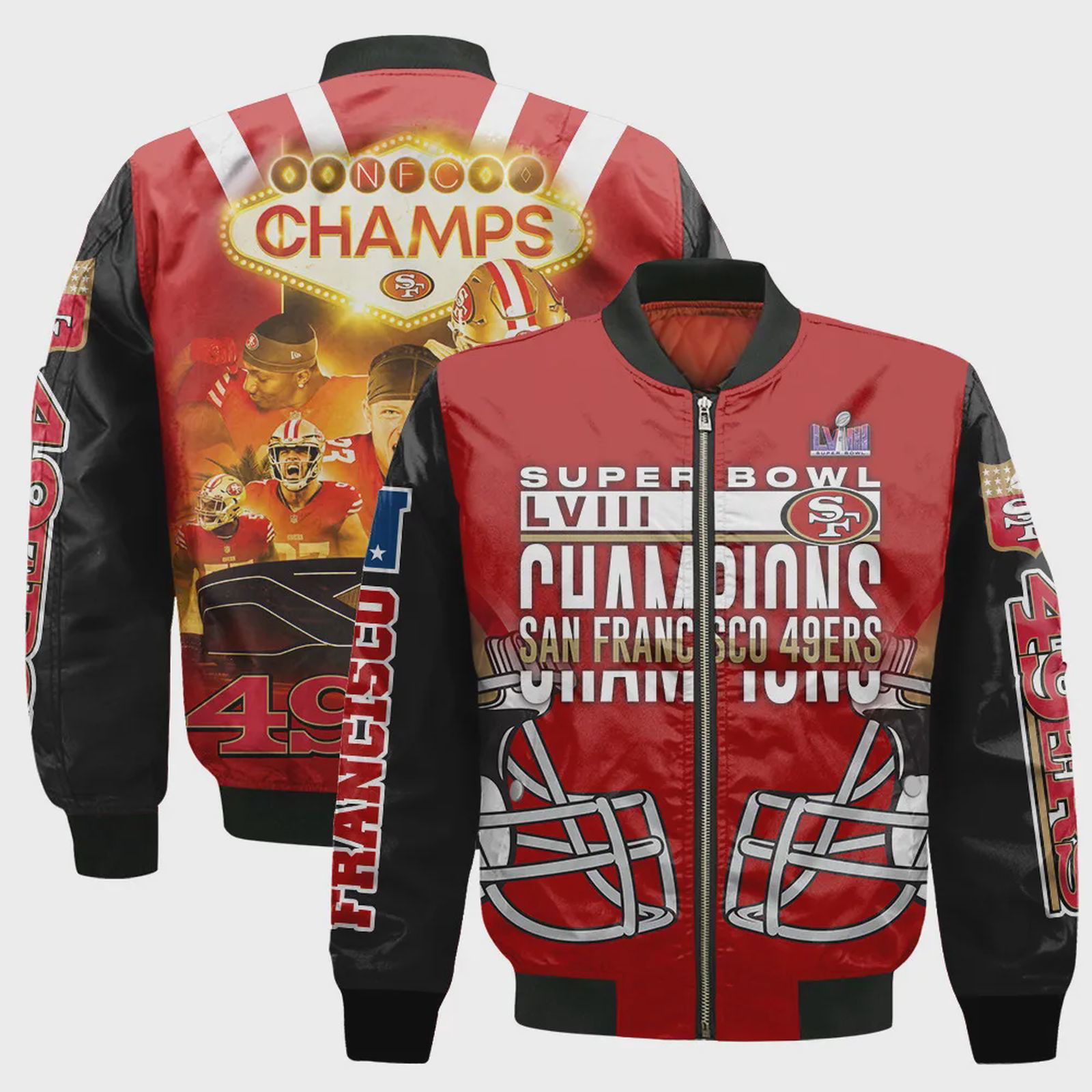 Sportswearmerch San Francisco 49ers NFL Bomber Jacket For Fan