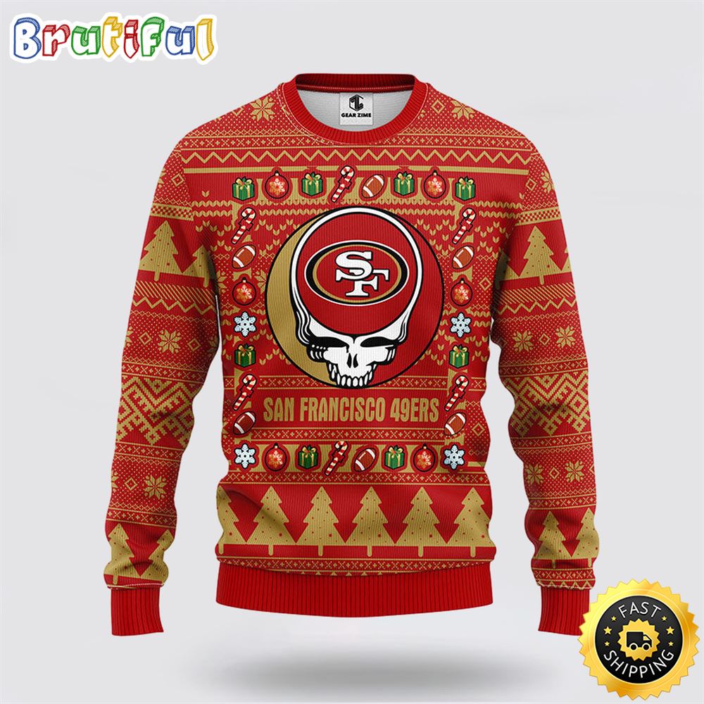 Sportswearmerch San Francisco 49ers NFL Christmas Fleece Sweater For Fan