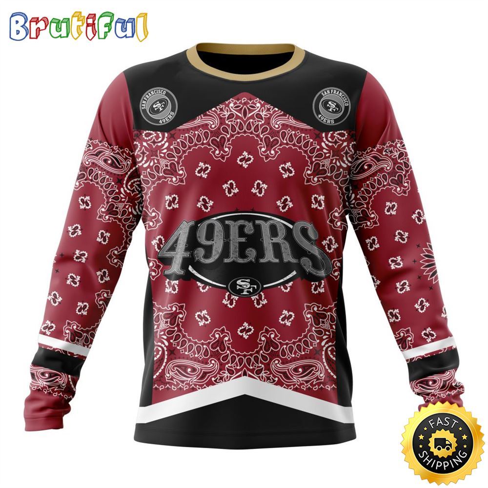 Sportswearmerch San Francisco 49ers NFL Crewneck Classic Style Personalized Sweater For Fan