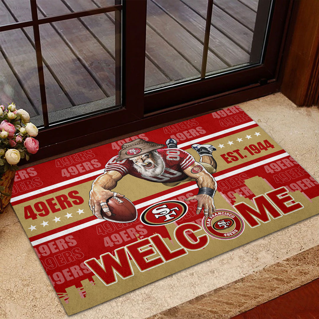 Sportswearmerch San Francisco 49ers NFL Custom Doormat For Fan