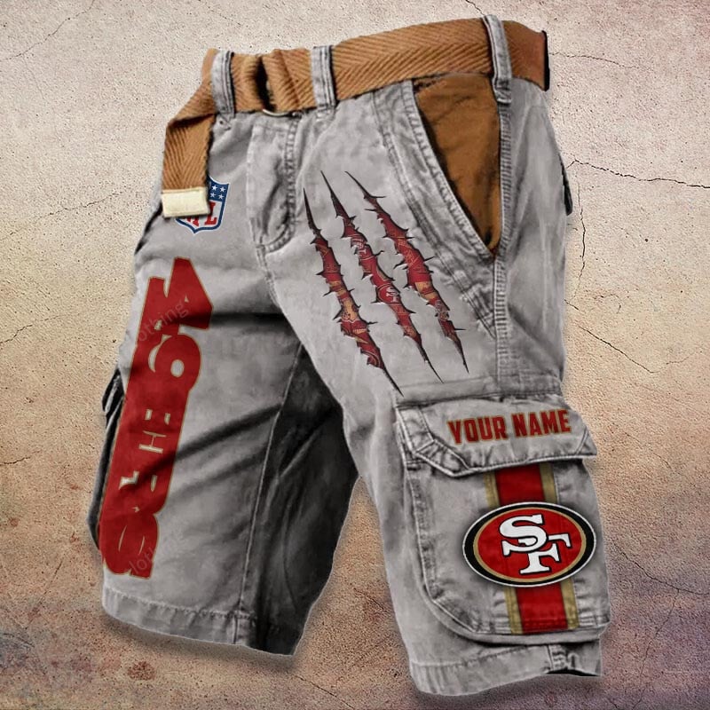 Sportswearmerch San Francisco 49ers NFL Denim Short For Fan