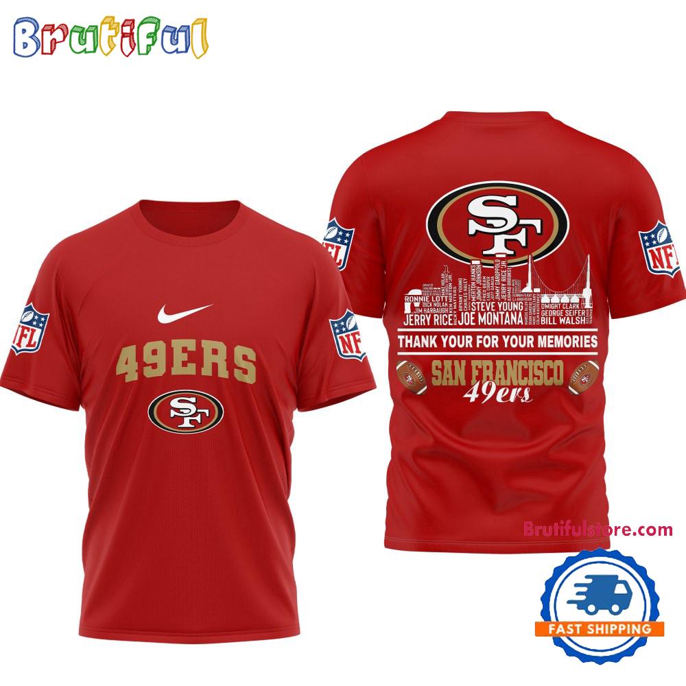 Sportswearmerch San Francisco 49Ers NFL Football Legends Of The Game 3D Shirt For Fan