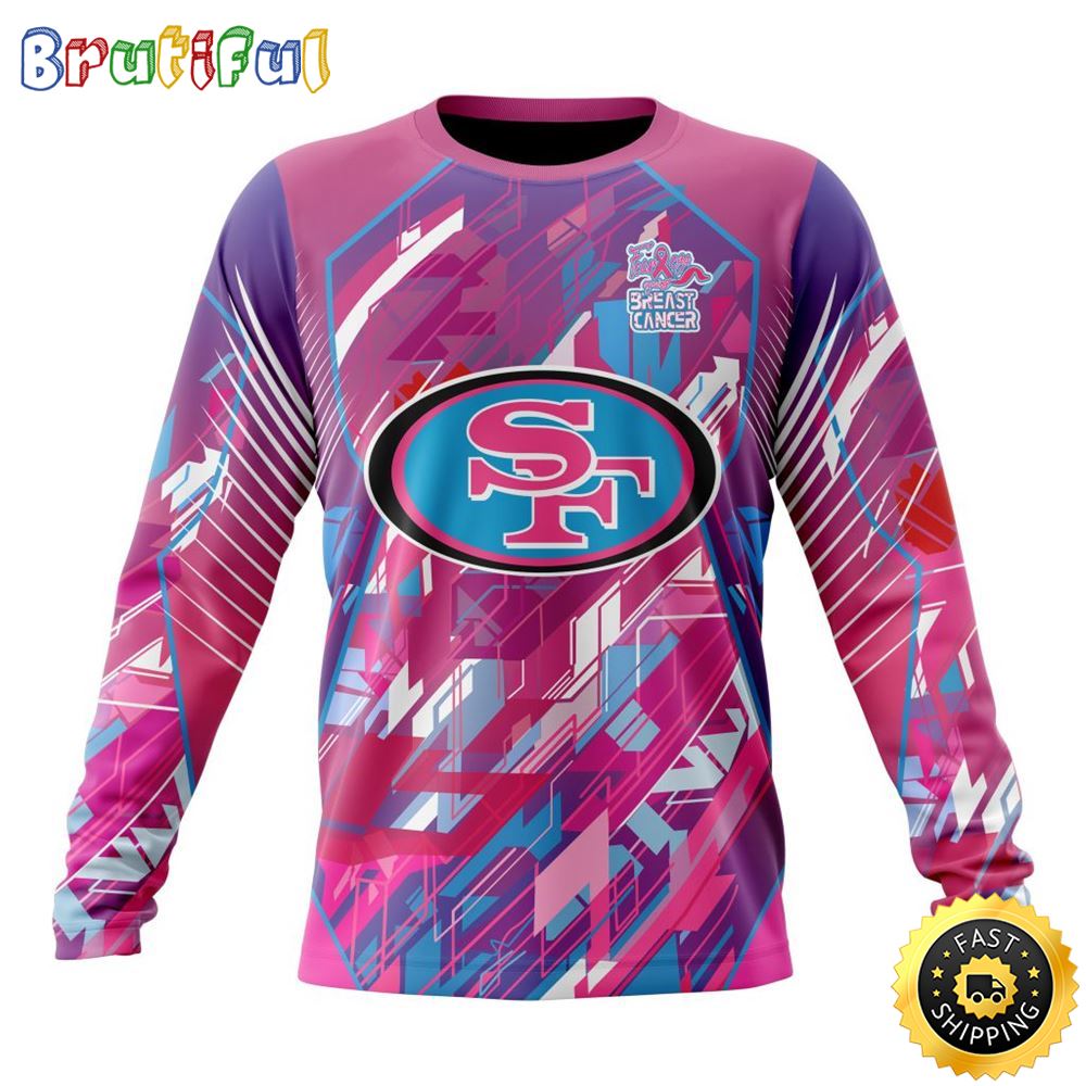 Sportswearmerch San Francisco 49ers NFL For Breast Cancer Survivors Personalized Sweater For Fan